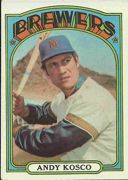 1972 Topps #376 Andy Kosco Front