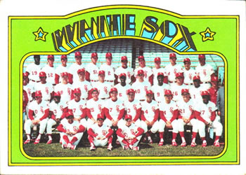 1972 Topps #381 Chicago White Sox Front