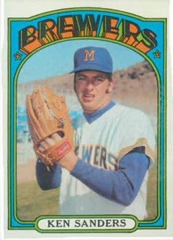 1972 Topps #391 Ken Sanders Front