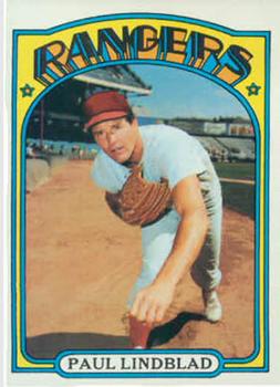 1972 Topps #396 Paul Lindblad Front
