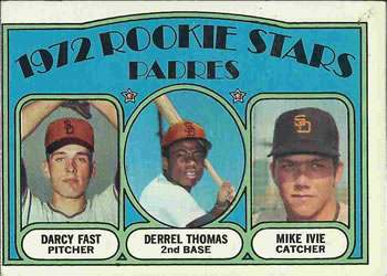 1972 Topps #457 Padres 1972 Rookie Stars (Darcy Fast / Derrel Thomas / Mike Ivie) Front