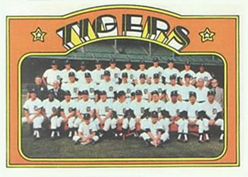 1972 Topps #487 Detroit Tigers Front