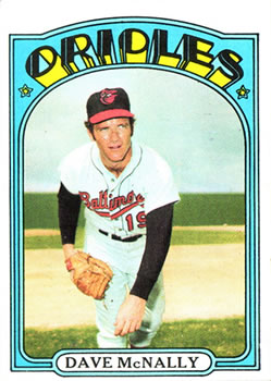 1972 Topps #490 Dave McNally Front
