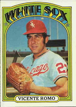 1972 Topps #499 Vicente Romo Front