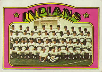 1972 Topps #547 Cleveland Indians Front