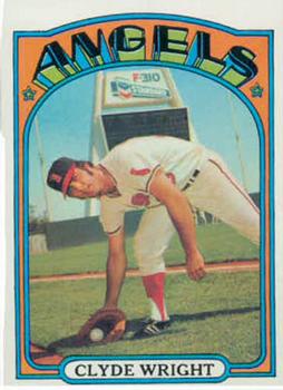 1972 Topps #55 Clyde Wright Front