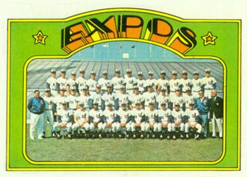 1972 Topps #582 Montreal Expos Front