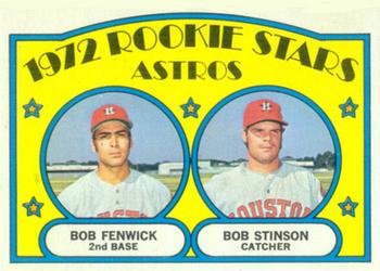 1972 Topps #679 Astros 1972 Rookie Stars (Bob Fenwick / Bob Stinson) Front