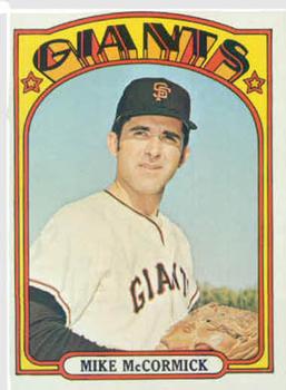 1972 Topps #682 Mike McCormick Front