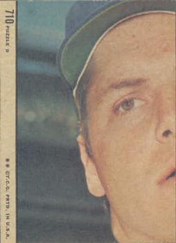 1972 Topps #710 Jim Kaat Back