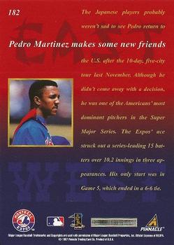 1997 New Pinnacle #182 Pedro Martinez Back