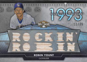 2012 Topps Triple Threads - Flashback Relics #TTFR-21 Robin Yount Front