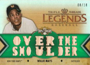 2012 Topps Triple Threads - Legend Relics Emerald #TTRL-10 Willie Mays Front