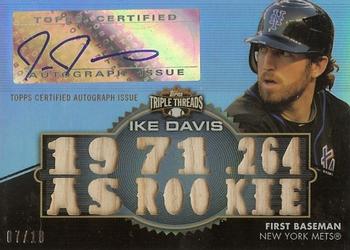 2012 Topps Triple Threads - Relic Autographs #TTAR-128 Ike Davis Front