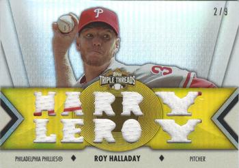2012 Topps Triple Threads - Relics Gold #TTR-2 Roy Halladay Front