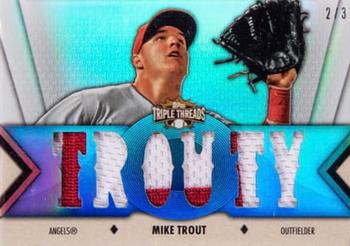 2012 Topps Triple Threads - Relics Sapphire #TTR-72 Mike Trout Front