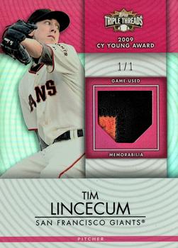 2012 Topps Triple Threads - Unity Relics Ruby #TTUR-43 Tim Lincecum Front