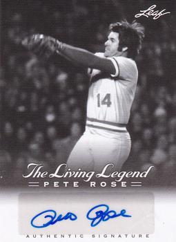 2012 Leaf Pete Rose The Living Legend - Autographs #AU-10 Pete Rose Front