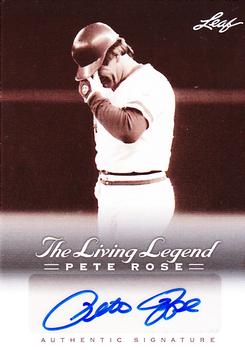 2012 Leaf Pete Rose The Living Legend - Autographs #AU-48 Pete Rose Front