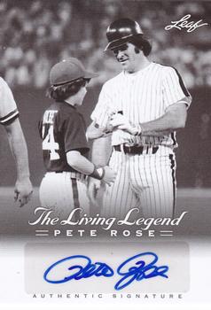 2012 Leaf Pete Rose The Living Legend - Autographs #AU-37 Pete Rose Front