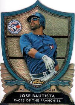 2012 Finest - Faces of the Franchise #FF-JB Jose Bautista Front