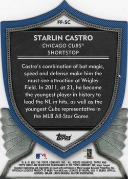 2012 Finest - Faces of the Franchise #FF-SC Starlin Castro Back