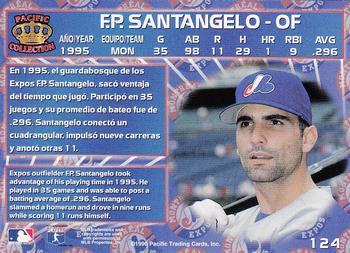 1996 Pacific Crown Collection #124 F.P. Santangelo Back