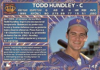 1996 Pacific Crown Collection #147 Todd Hundley Back