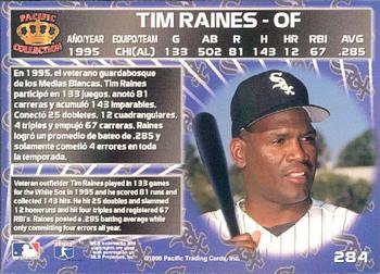 1996 Pacific Crown Collection #284 Tim Raines Back