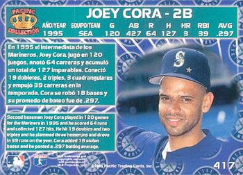 1996 Pacific Crown Collection #417 Joey Cora Back