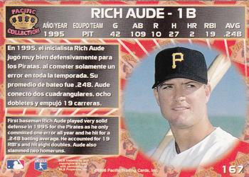1996 Pacific Crown Collection #167 Rich Aude Back