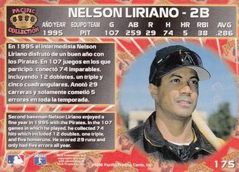 1996 Pacific Crown Collection #175 Nelson Liriano Back