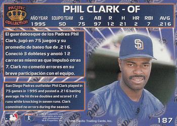 1996 Pacific Crown Collection #187 Phil Clark Back