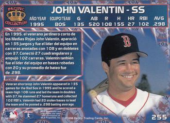 1996 Pacific Crown Collection #255 John Valentin Back