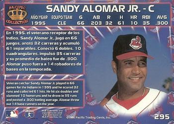 1996 Pacific Crown Collection #295 Sandy Alomar Jr. Back