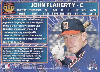 1996 Pacific Crown Collection #314 John Flaherty Back