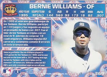1996 Pacific Crown Collection #369 Bernie Williams Back