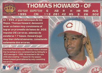 1996 Pacific Crown Collection #36 Thomas Howard Back