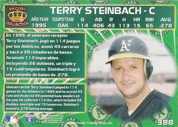 1996 Pacific Crown Collection #388 Terry Steinbach Back
