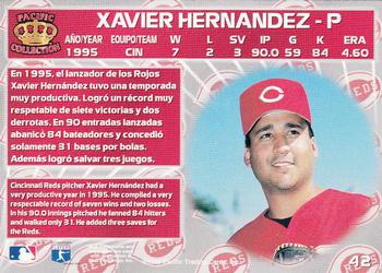 1996 Pacific Crown Collection #42 Xavier Hernandez Back