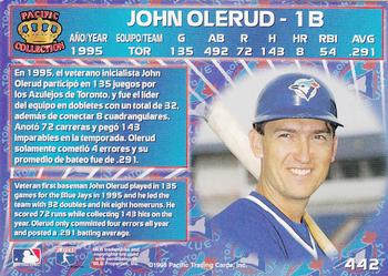 1996 Pacific Crown Collection #442 John Olerud Back