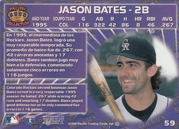 1996 Pacific Crown Collection #59 Jason Bates Back