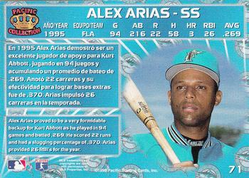 1996 Pacific Crown Collection #71 Alex Arias Back