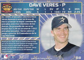 1996 Pacific Crown Collection #88 Dave Veres Back