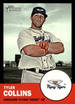 2012 Topps Heritage Minor League - Black #123 Tyler Collins Front