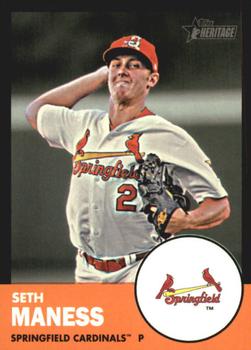 2012 Topps Heritage Minor League - Black #200 Seth Maness Front