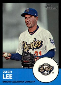 2012 Topps Heritage Minor League - Black #205 Zach Lee Front