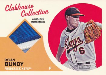 2012 Topps Heritage Minor League - Clubhouse Collection Patches #CCP-DB Dylan Bundy Front