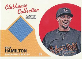 2012 Topps Heritage Minor League - Clubhouse Collection Relics #CCR-BH Billy Hamilton Front