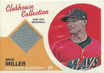 2012 Topps Heritage Minor League - Clubhouse Collection Relics #CCR-BM Brad Miller Front